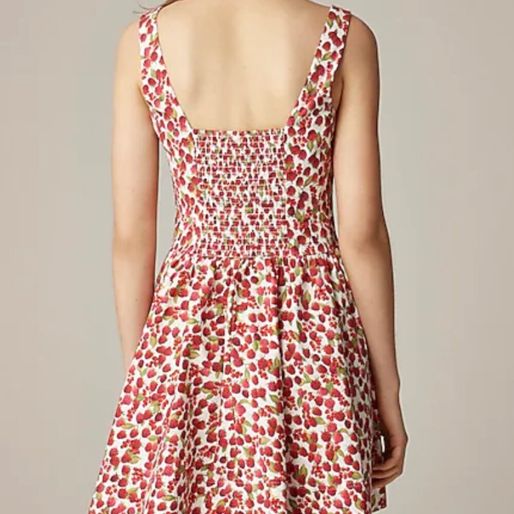 J Crew Raspberry Print Dress Plus Size - Picture 2 of 5